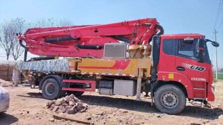 Used concrete pump truck 2023 Sany 39m on chassis Sany